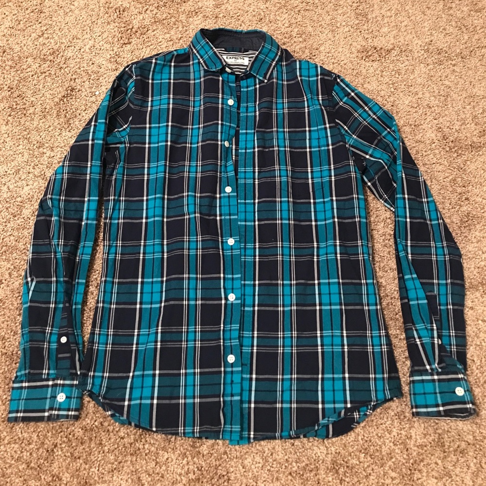 Express button down.